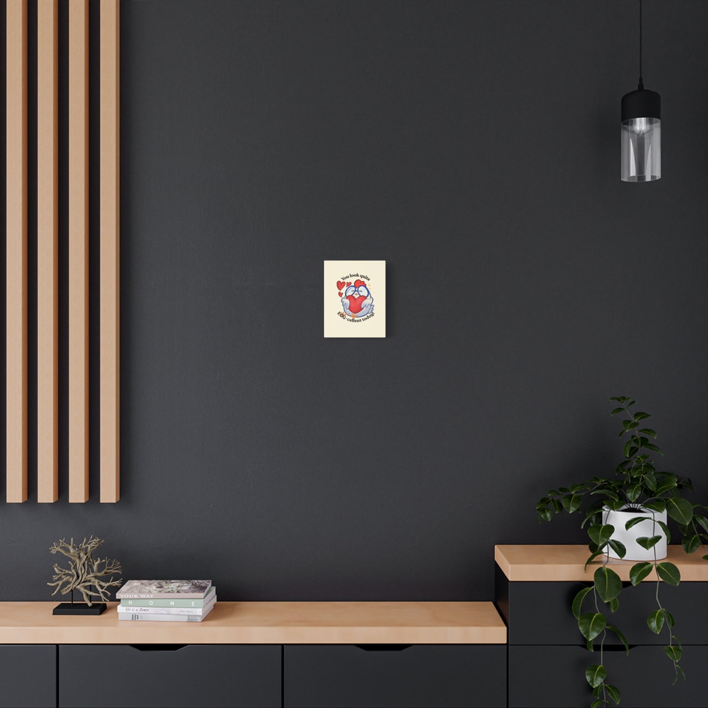 Sweet Cute Cartoon Chicken Heart Canvas