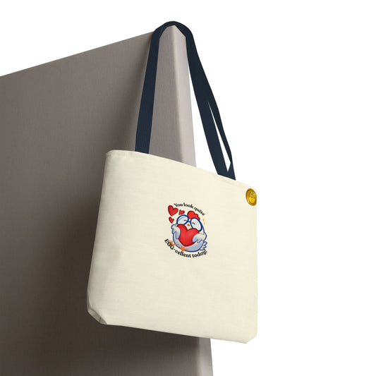 Cute Sweet Cartoon Chicken Heart Tote Bag