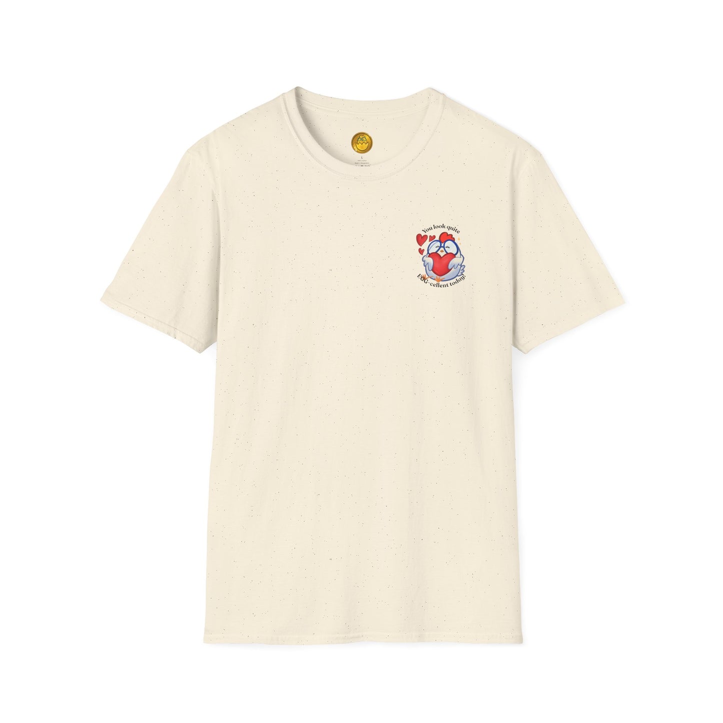 Punny Witty Funny Cute Chicken Heart Comfortable Cozy Soft Lightweight Cotton Shirt