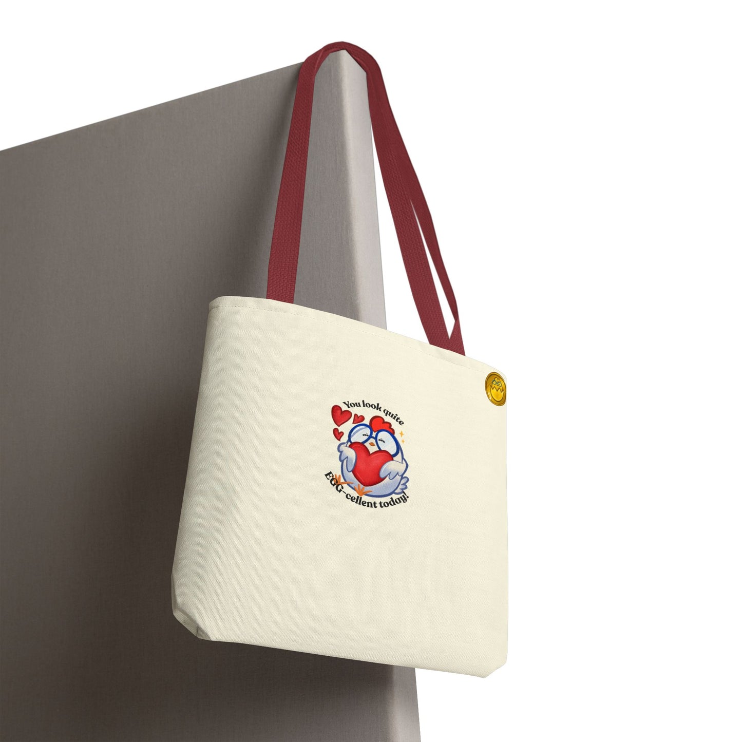 Cute Sweet Cartoon Chicken Heart Tote Bag