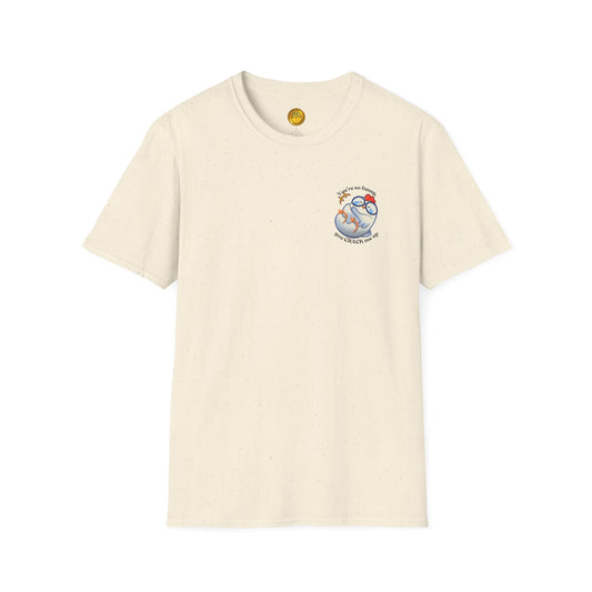 Punny Witty Funny Cute Chicken Laughing Comfortable Cozy Soft Lightweight Cotton Shirt