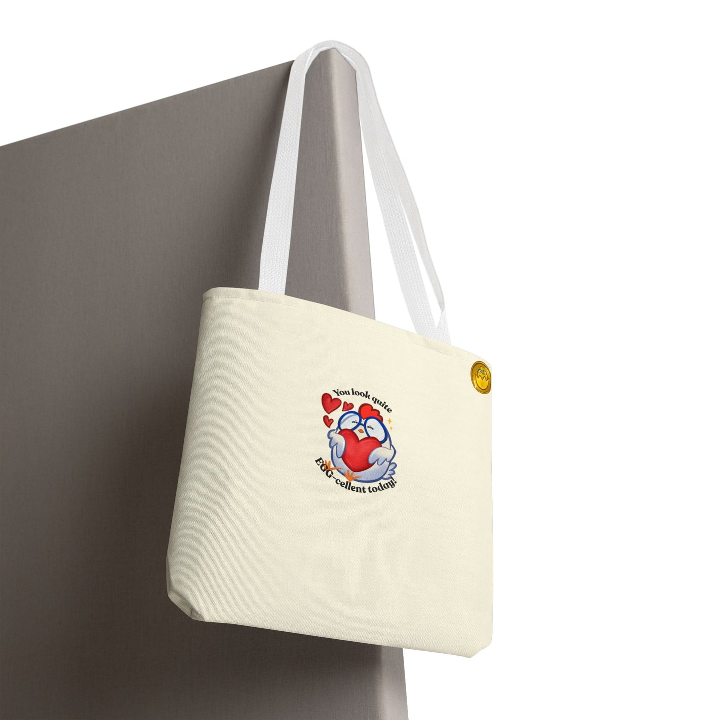 Cute Sweet Cartoon Chicken Heart Tote Bag